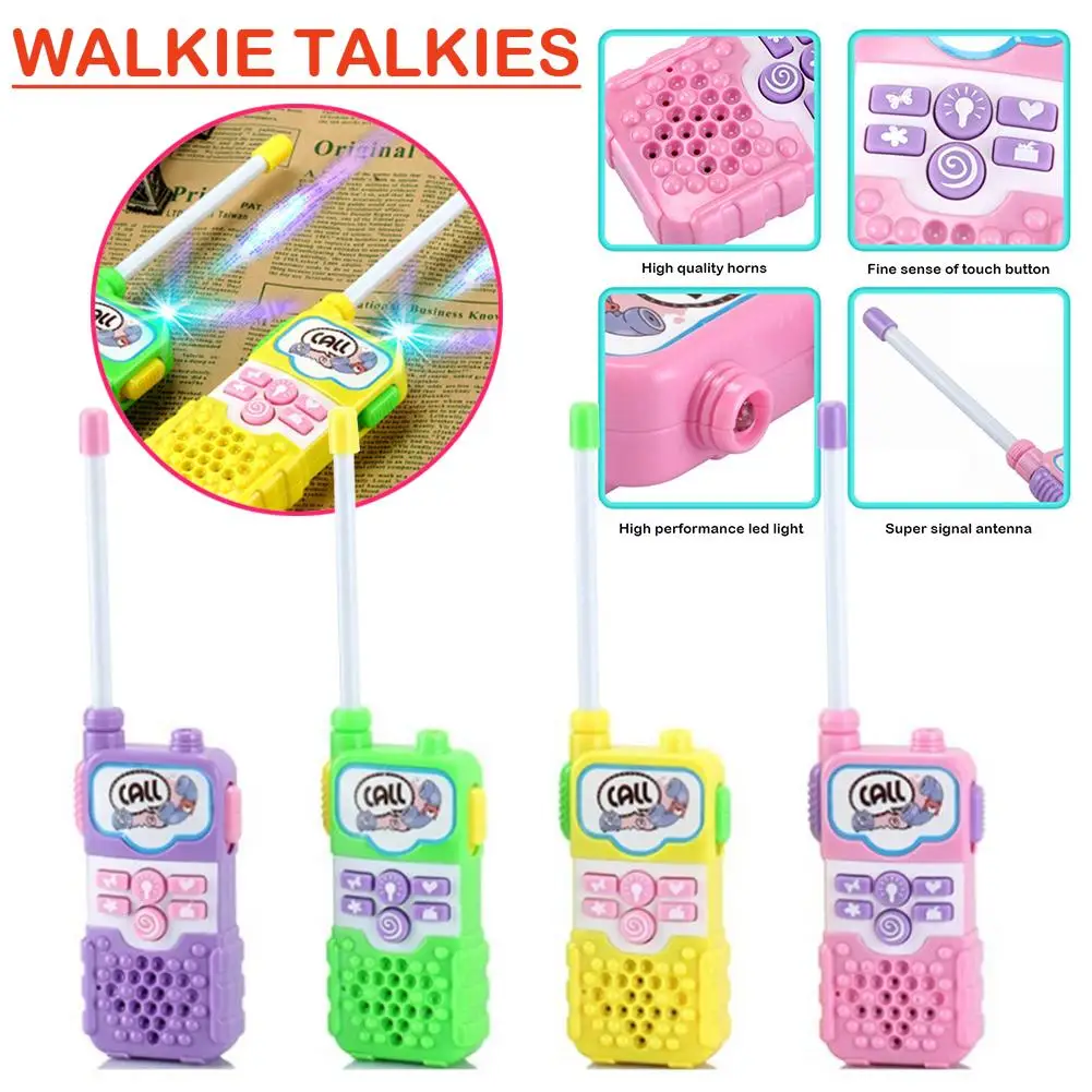 Рации Детские с голосовой активацией мультяшная рация для мальчиков и девочек