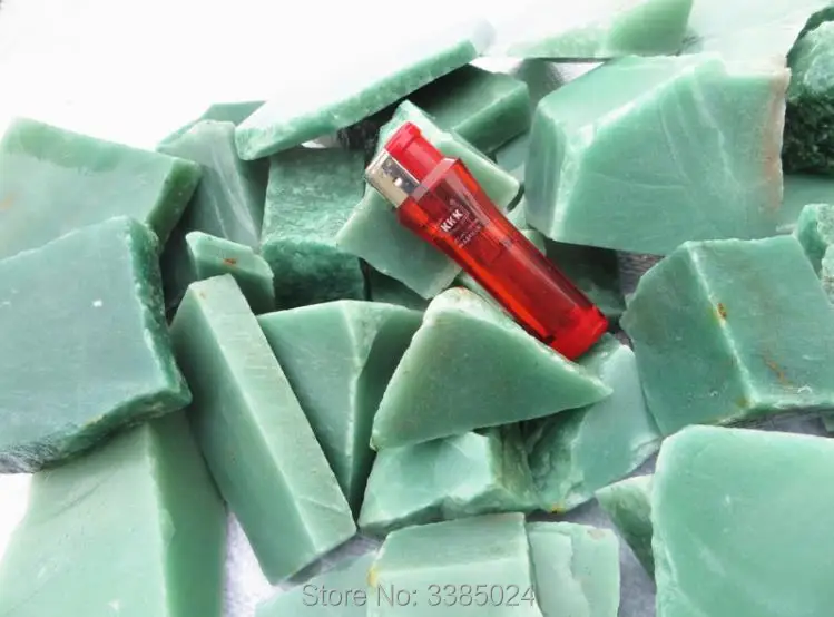 100g/lot Natural green aventurine jade quartz Rock rough stone mineral specimens | Дом и сад