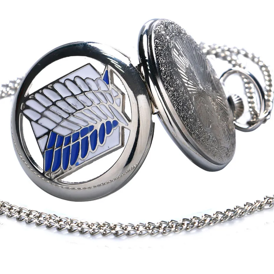 Silver Color Quartz Pocket Watch Necklace Chain Clock Pendant Men Fob Watches Gifts Box Set Male Clock Christmas Birthday Gifts