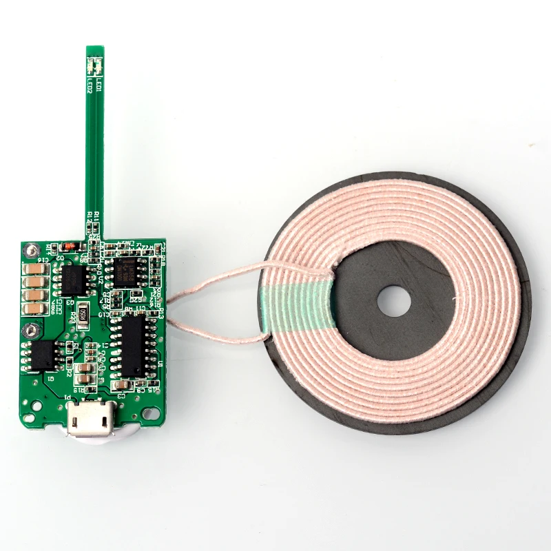 VEEAII Беспроводная зарядка 5 Вт PCBA DIY для iphone 8 чехол 7 Qi Беспроводное зарядное