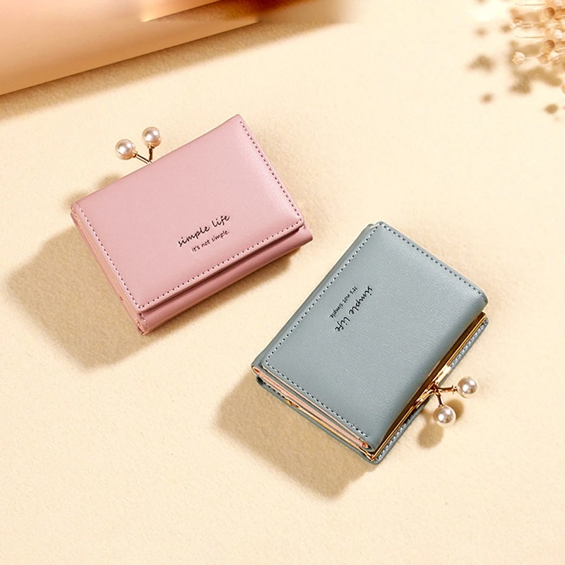 2019 кожаный мини кошелек тренд Зажим для монет женский короткий отрезок 30 раз Pu