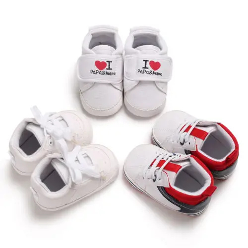 Toddler Infant Baby Boy Girl Moccasin Leather Shoes Kids Soft Sole Crib Boys 0-18M |
