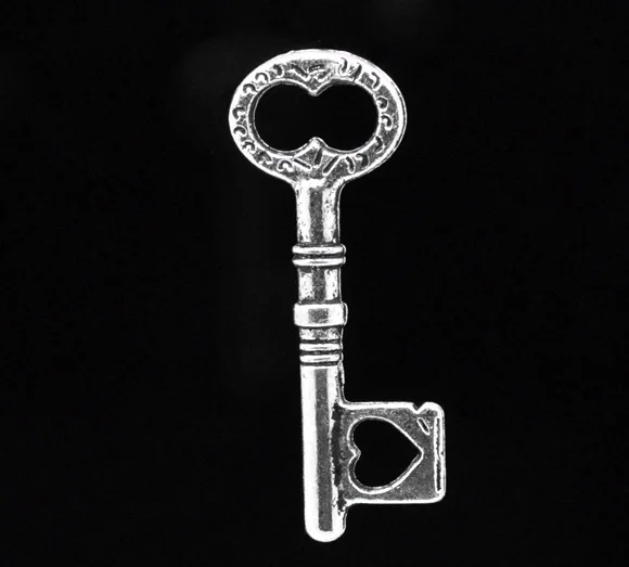 DoreenBeads 30 Серебряный цвет брелок Подвеска на ключи 34x12 мм (B14073) Иу | Украшения и