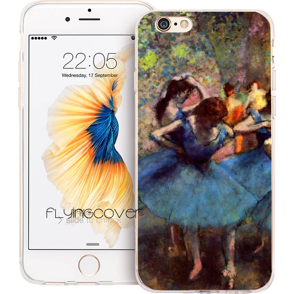 Coque Edgar Degas Dancer Clear Soft Silicone Phone Cases for iPhone XS Max XR 7 8 6 6S Plus 5S 5 SE 5C 4S 4 iPod Touch Cover |