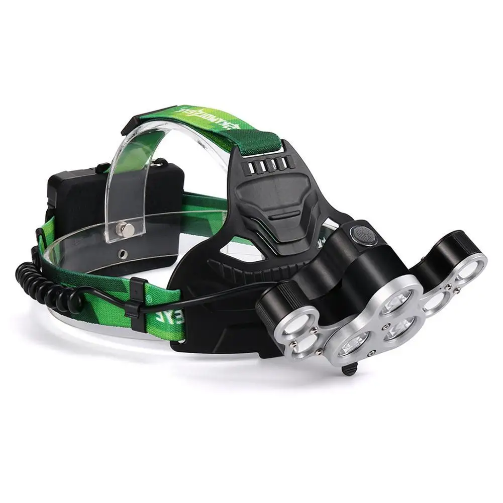 

Skywolfeye 8000LM 3*T6+4* LED Headlamp 7LEDs Headlight Waterproof Lamp Zoomable light 4 Mode 7 led Headlight Tube Torch