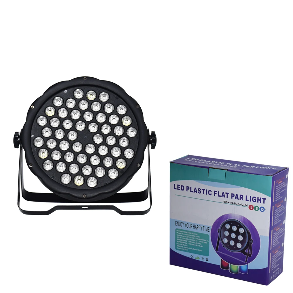 Фото Светодиодный Par 54x3w RGB 3в1 сценический свет DMX512 для ТВ K дискотечная лампа ди-Джея 10 Светодиодный Par 54x3w RGB 3в1 сценический свет DMX512 для ТВ K дискотечная лампа ди-Джея 10