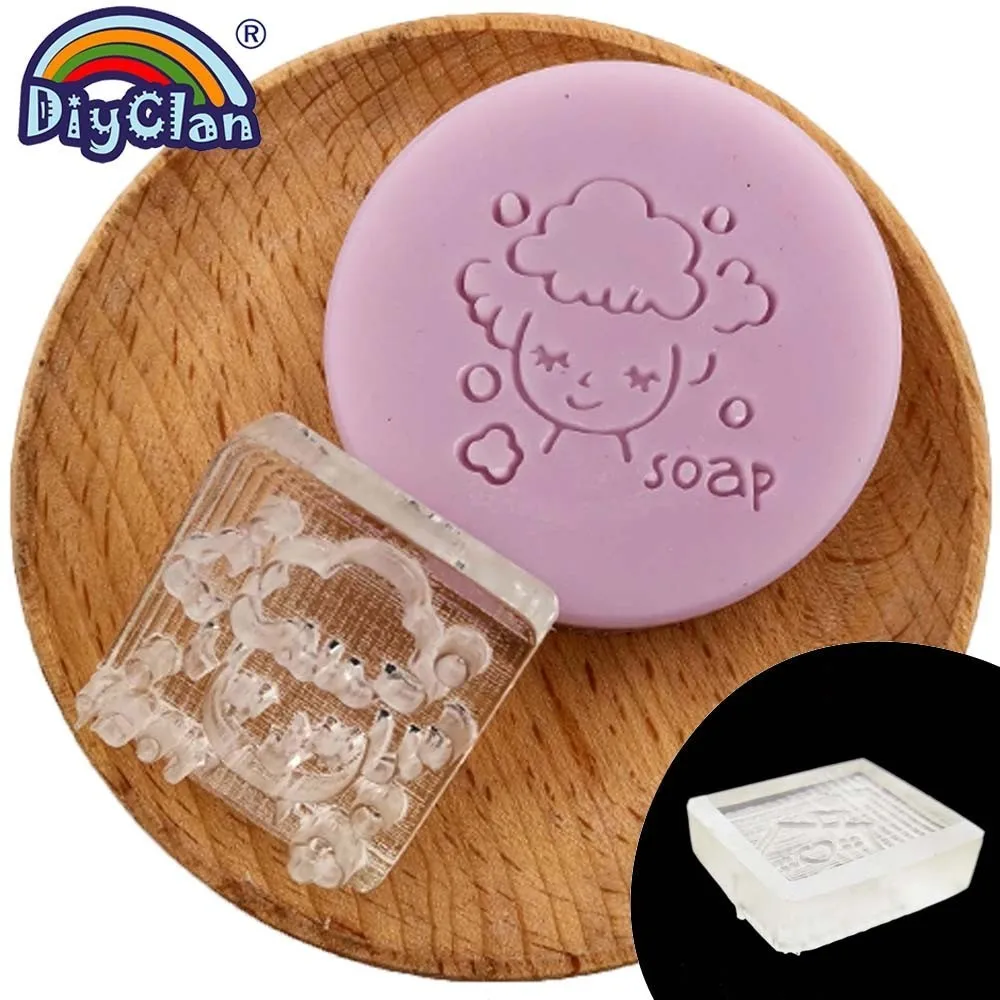 Мыльница для ванны прозрачный Diy натуральные органические штампы Смола