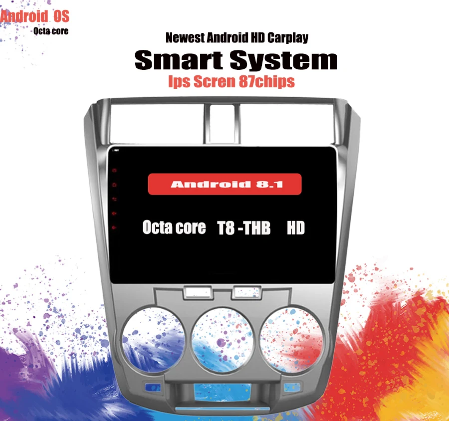 10 1 &quotAndroid 0 автомобильное радио для Honda CITY 2011 2012 2013 2014 2016 Carplay GPS экран