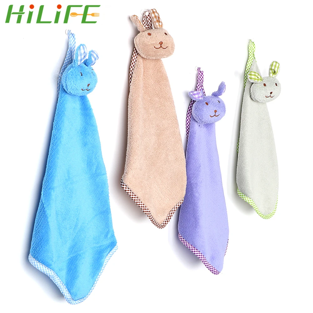 Мягкая Коралловая бархатная ткань HILIFE с милым мультяшным Кроликом для