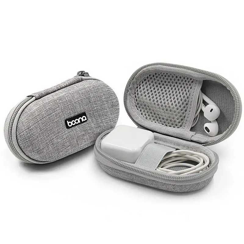Baona Eva Оксфорд жесткий на молнии мини наушники чехол для наушников Bluebuds в ухо Bluetooth