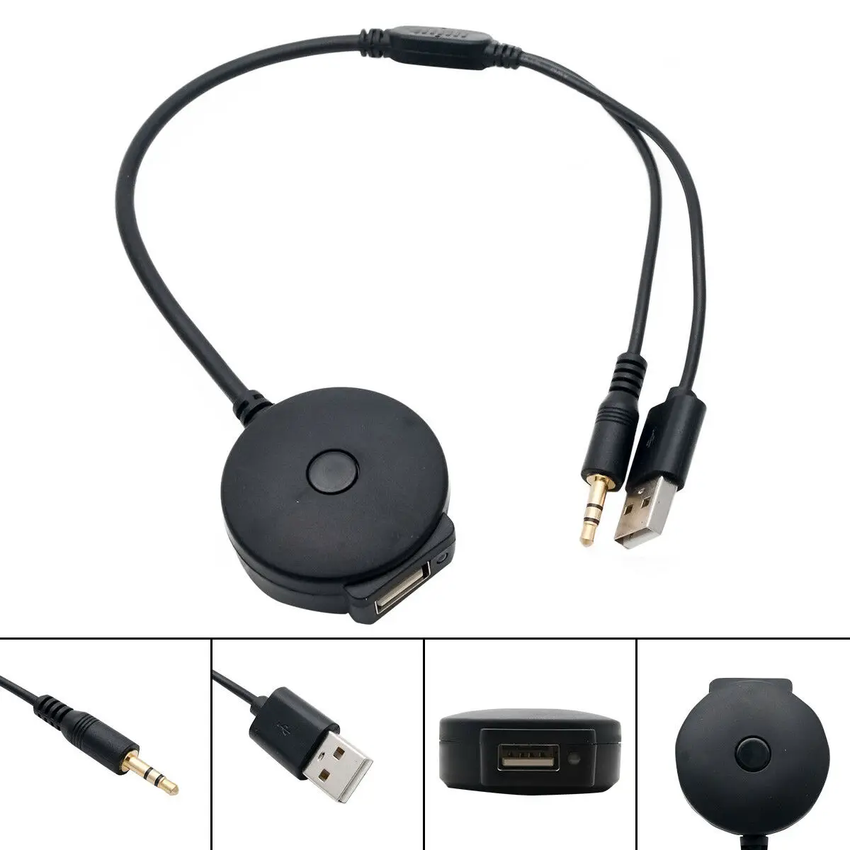 Автомобильный Bluetooth-совместимый 3 5 мм аудио музыкальный USB AUX телефон для