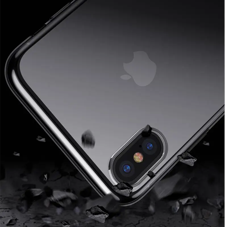Чехол для iPhone X XS MAX XR 8 7 6S plus SE 2 2020 11 Pro max мягкий силиконовый чехол прозрачный