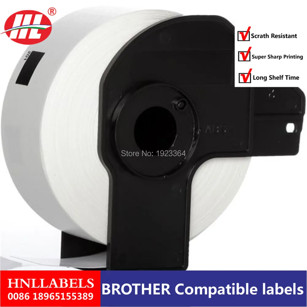 

4X Rolls Compatible DK-11201 Label 29mm*90mm Die Cut Compatible for Brother Label Printer White Paper DK11201 DK-1201