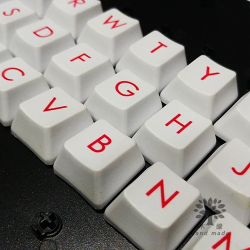

26pcs Letter Key Cap PBT Thickened Dye Sublimation Keycap Mechanical Keyboard Caps OEM Height