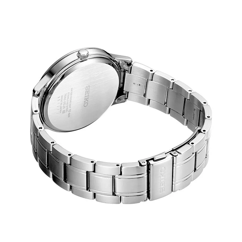 Мужские деловые кварцевые часы SEIKO 100% Оригинальные Водонепроницаемые с ремешком