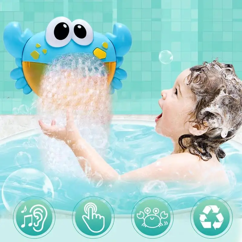 Открытый крабы мыльных пузырей детские игрушки для ванной Bubble Maker ванна купания
