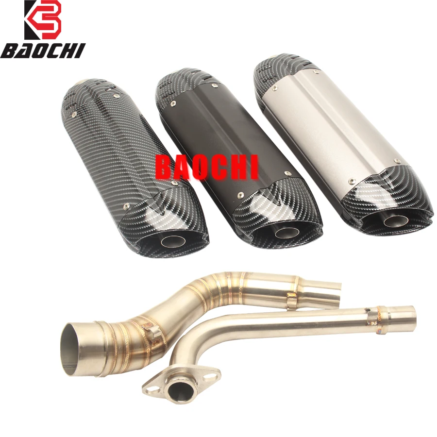 

Motorcycle Exhaust Pipe 370MM Muffler Escape Silencer DB Killer for Yamaha Nmax 125 155 NMAX155 Exhaust System 2015 2016 2017