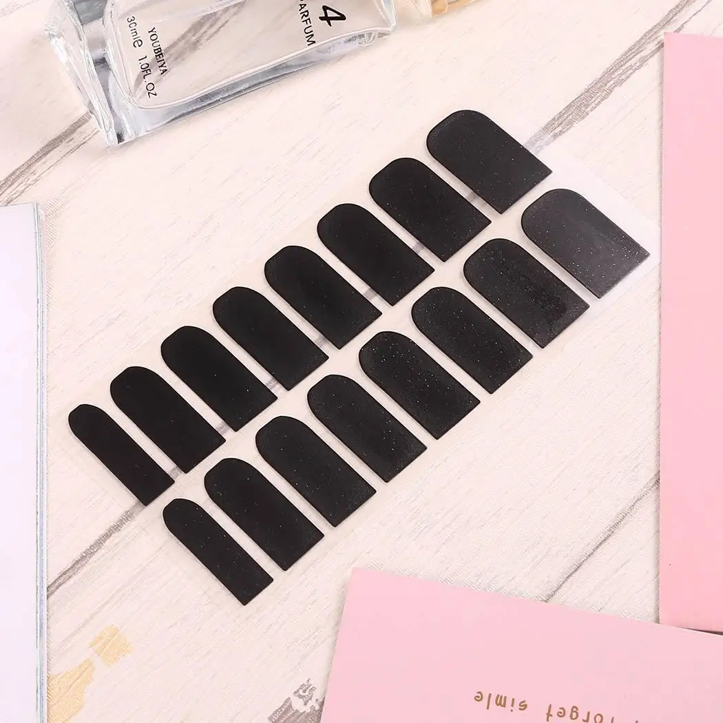 New Women Fashion Nail Art DIY 3D Decoration Pack of Black Solid Sticker | Красота и здоровье