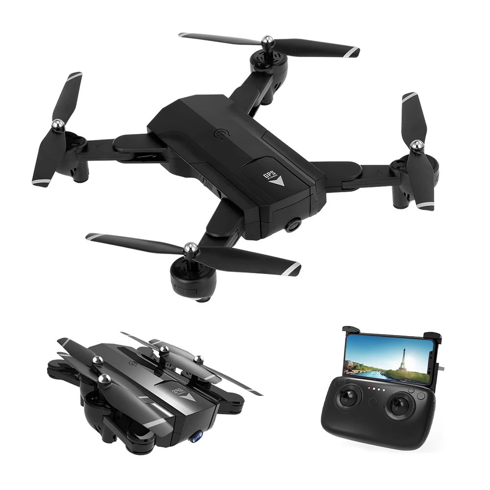 Складной Квадрокоптер с камерой 720P/1080P Wifi FPV GPS возврат домой|Радиоуправляемые