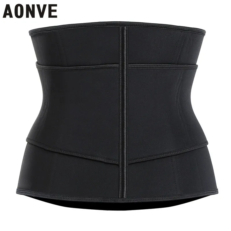 Aonve Women Waist Trainer Belt Sweat Steel Bones Tummy Shaper Plus Size Slimming Shapewear Faja Moldeadora Mujer | Женская одежда
