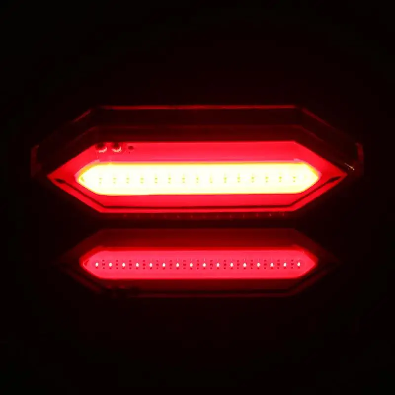 Светодиодный USB Перезаряжаемые COB задние фары для велосипеда безопасности