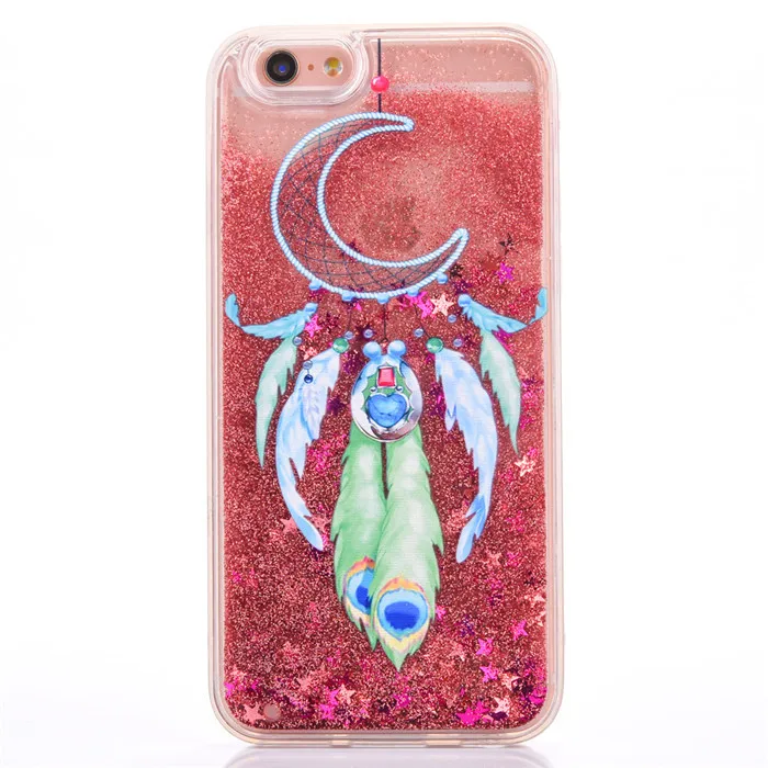 3D Kawaii Мультфильм Ловец снов Quicksand светлый блестящий чехол для IPhone X XS 8 7 6 S 6s Plus plus