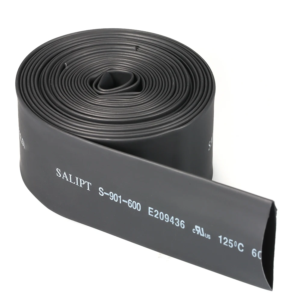 Heat Shrink Tubing Ratio 2:1 Electrical Sleeving Cable Wire Heatshrink Tube Black 50mm Diameter &amp 2m Length | Обустройство дома