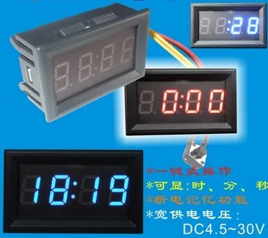 1 шт. красный/синий светодиодный дисплей запасная батарея CR1220 DC4.5-30 счетчик