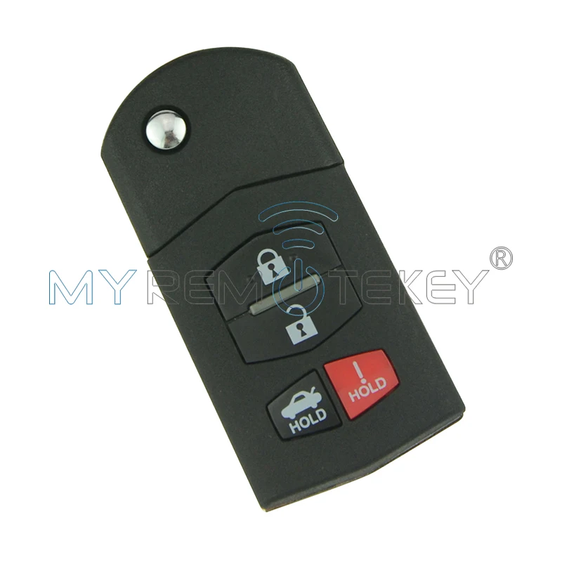 Remtekey 5 Car Key Shell Replacement Remote Key Transmitter Shell 4 Button BGBX1T478SKE12501 For Mazda 3 5 6 key cover enlarge