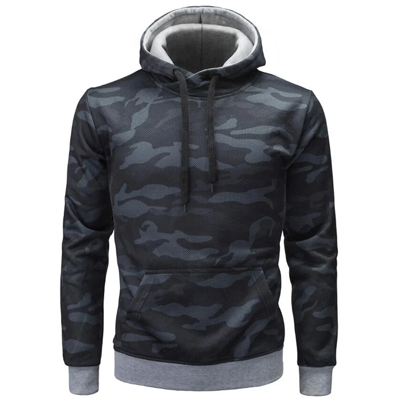 Uniqstore Camouflage Jackets Set Men Camo Printed Sportwear Male Tracksuit Top Pants Suits Hoodie Coat Trousers Autumn Winter | Мужская