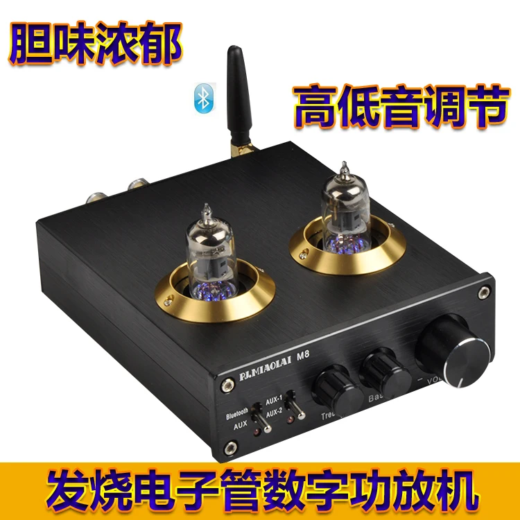 M88 Bluetooth 5 0 6J1 ламповый предусилитель TPA3116 200 Вт HiFi усилитель звука присоединиться к