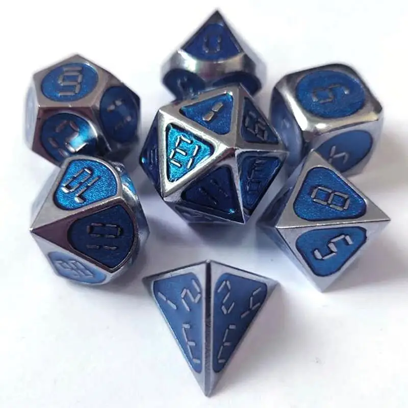 Многогранный набор 7 шт. Пинцет полный Непрозрачный настольная игра