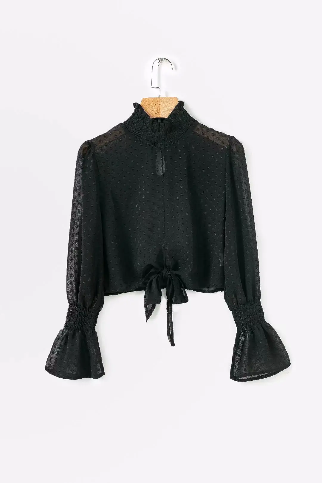 Новые женские пляжные летние топы Boho с длинным рукавом Цветочная рубашка в