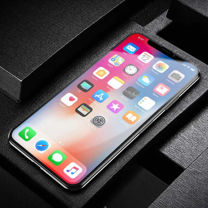 5D закаленное стекло с изогнутыми краями для iphone 6 7 8 6s plus XS Max полное покрытие