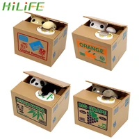 hot sale money saving box electronic money boxes automated cute panda cat steal coin bank piggy banks kids gift home decor