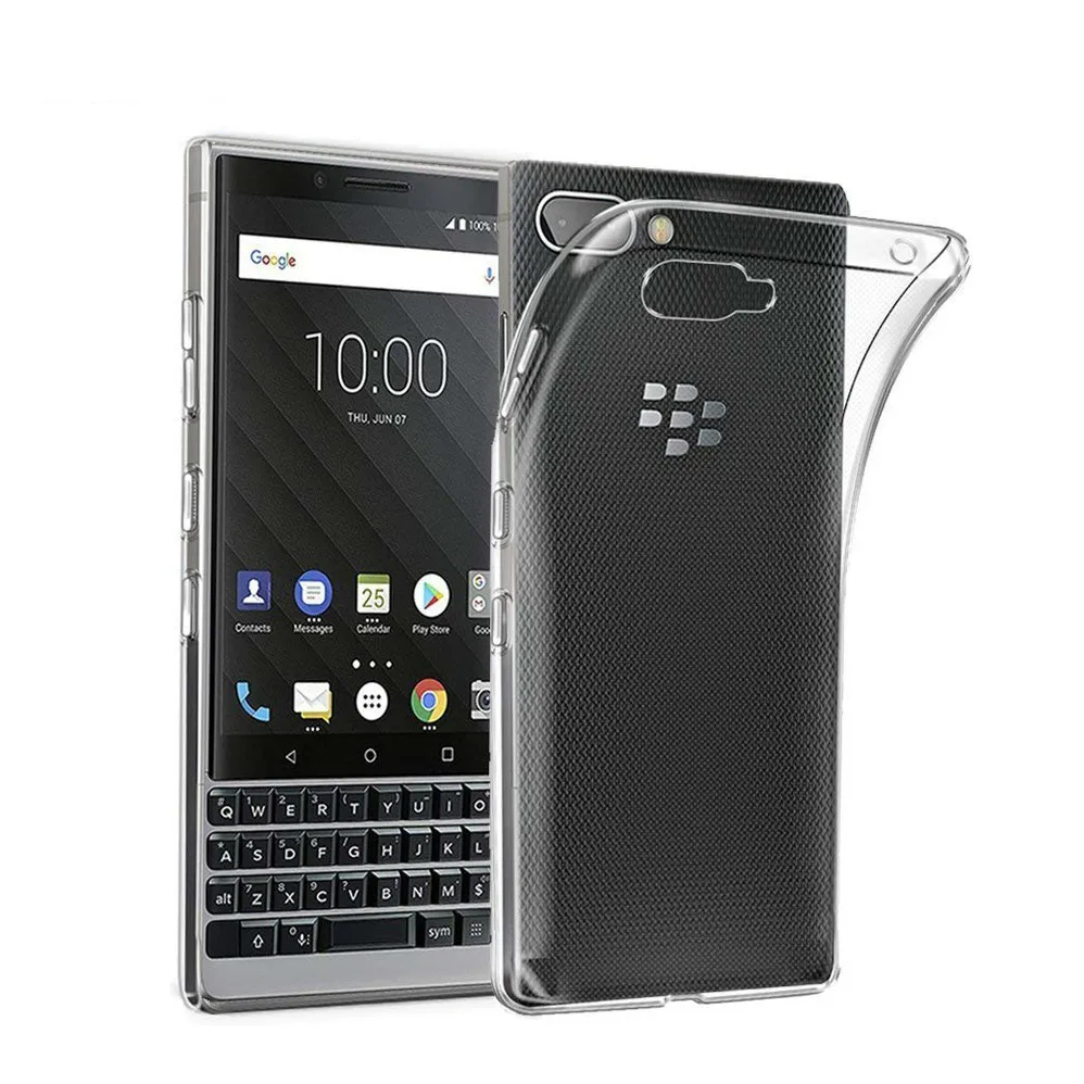 Прозрачный прозрачный чехол мягкий силиконовый накладка из тпу для BlackBerry KEY2 LE