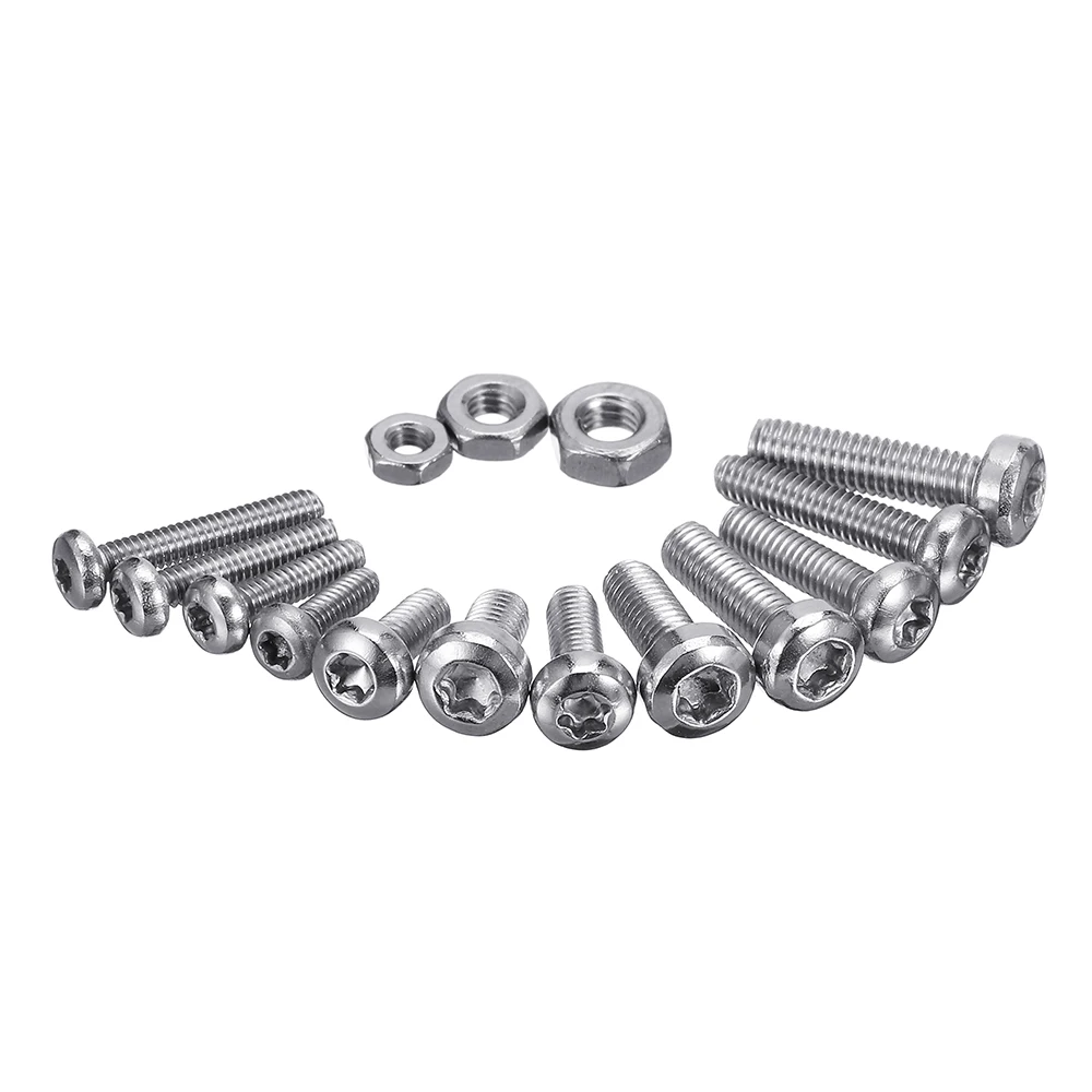 480 шт. M2 M2.5 M3 Torx винт из нержавеющей стали 304 болт гайка ассортимент винтов для