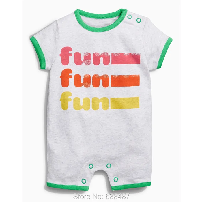 

New 2019 Brand Quality 100% Cotton Newborn Baby Boys Rompers Clothing Short Sleeve One-pieces Jumpsuit Creeper Baby Boys Clothes