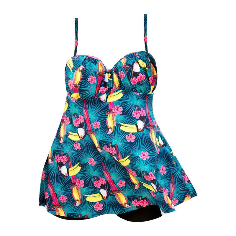Women One-piece Boho Floral Mini Dress Beachwear Ladies Beachdress Bathing Summer Beach Short Plus Size | Женская одежда