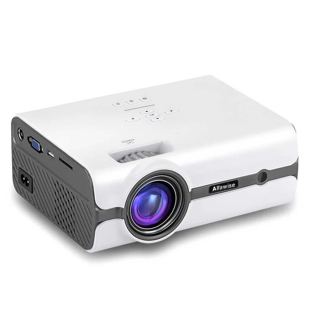 Alfawise A11 ЖК дисплей 2000 люмен Домашний Театр мини проектор Поддержка HD 1080 P HDMI VGA AV USB
