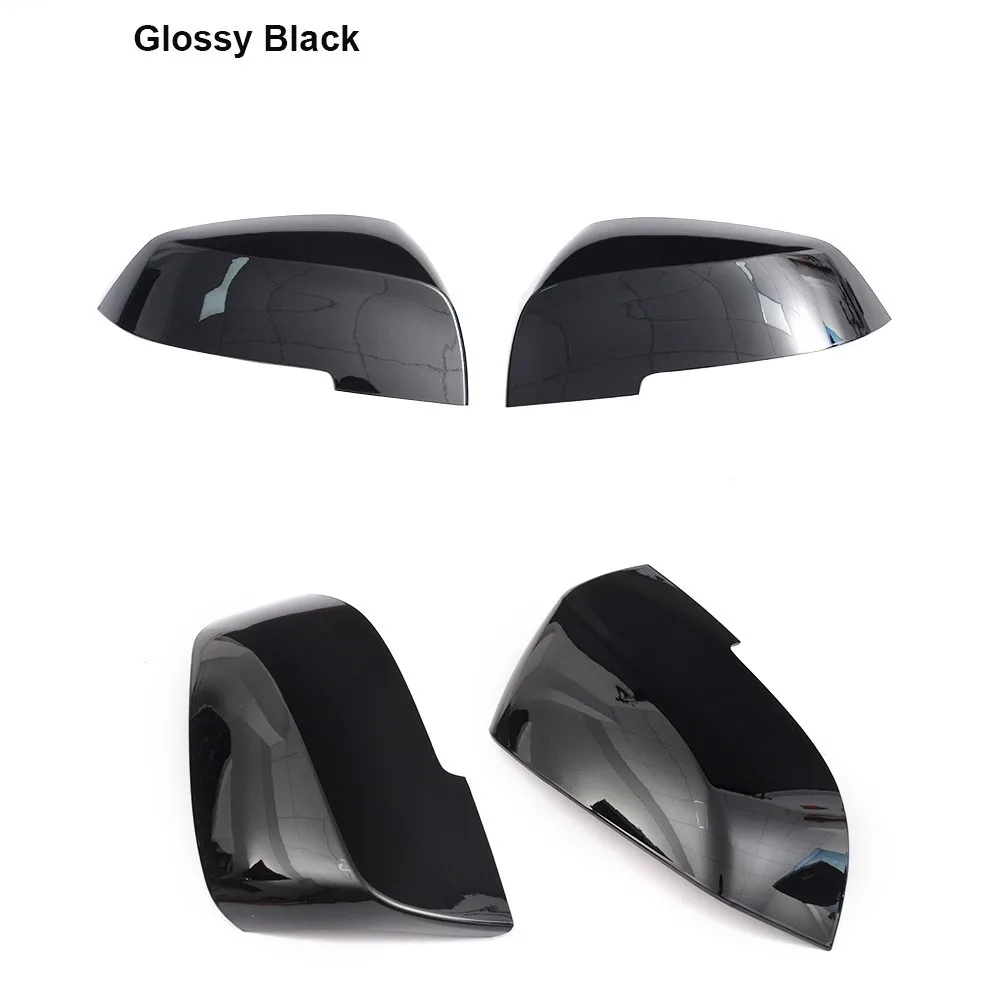 Боковое зеркальное покрытие для BMW 1 2 3 4 X GT Series F20 F30 220i 228i 320i 328i F36 E84 X1 Carbon Look & Black Mirror