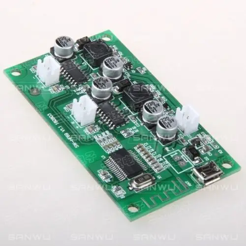Двухканальный Bluetooth ресивер стерео усилитель 6 Вт плата F BTL динамика|Интегральные
