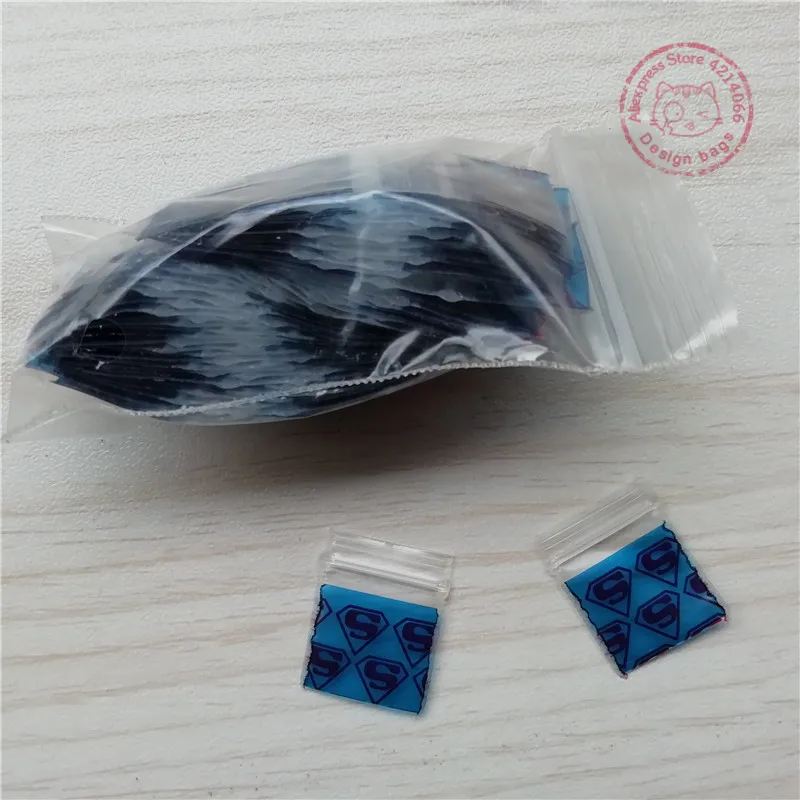5858 Tniy пластиковые пакеты 100 супер человек дизайн сумки Ziplock закрывающиеся милые |