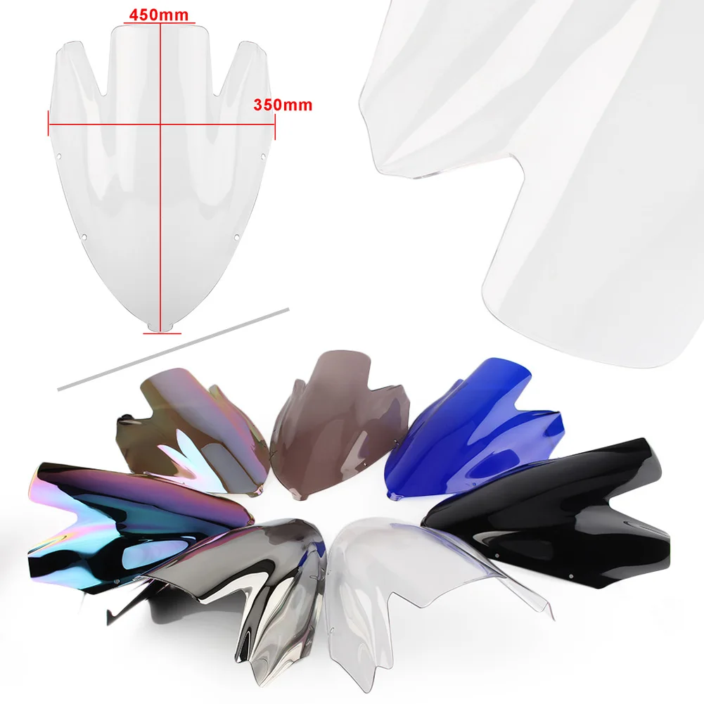 Motorcycle Windshield Windscreen For Kawasaki NINJA 650 ER6F 2006 2007 2008 ABS Plastic Double Bubble |