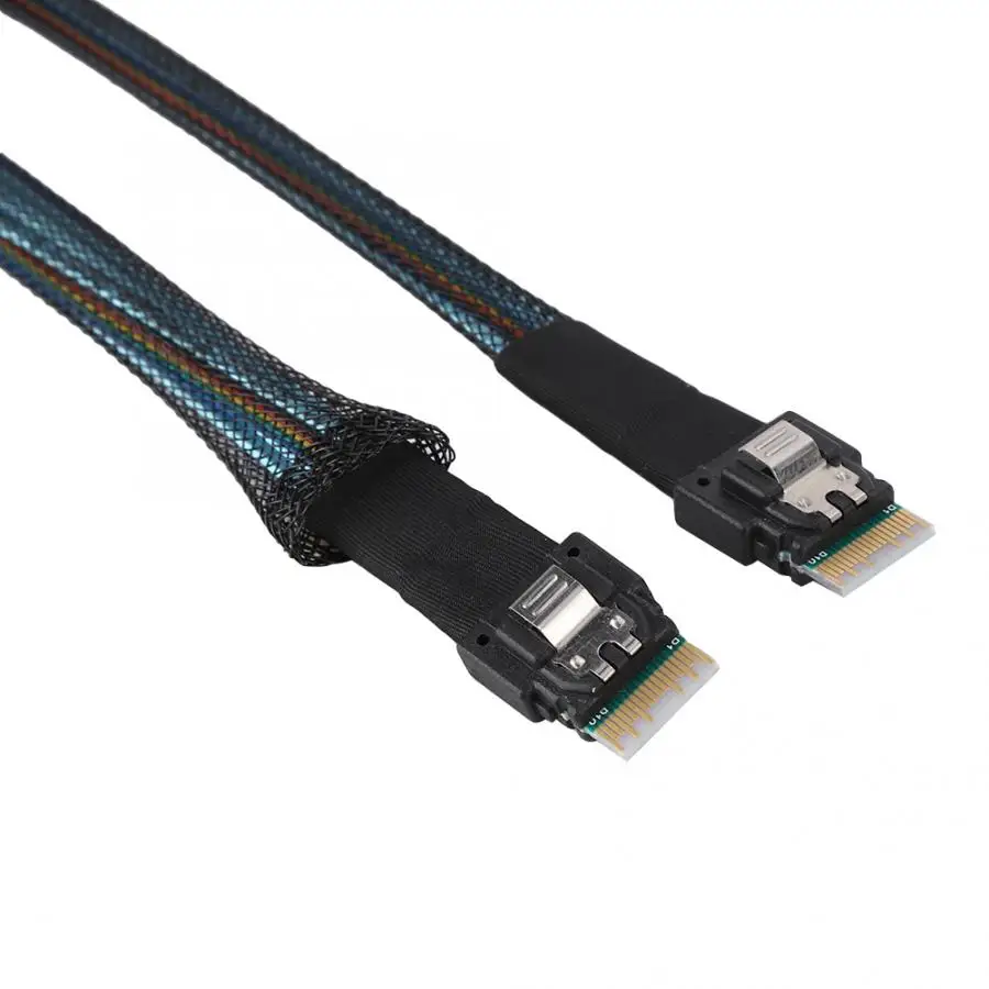 Тонкий кабель передачи данных SAS 38pin SFF-8654 к серверу HDD 1 м 2019 | Электроника
