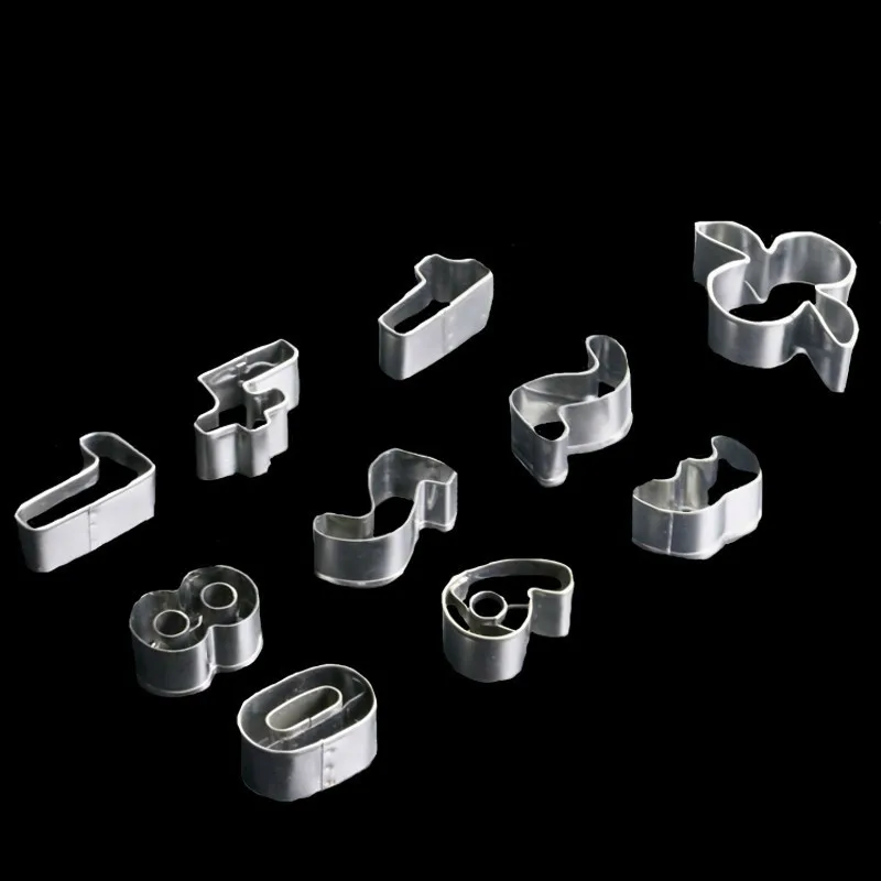 DIY 10pcs/set Stainless Steel Digital Biscuit Mold Plunger Paste Decor 3D Fondant New Cookie Cake Pastry Baking Mould - купить по