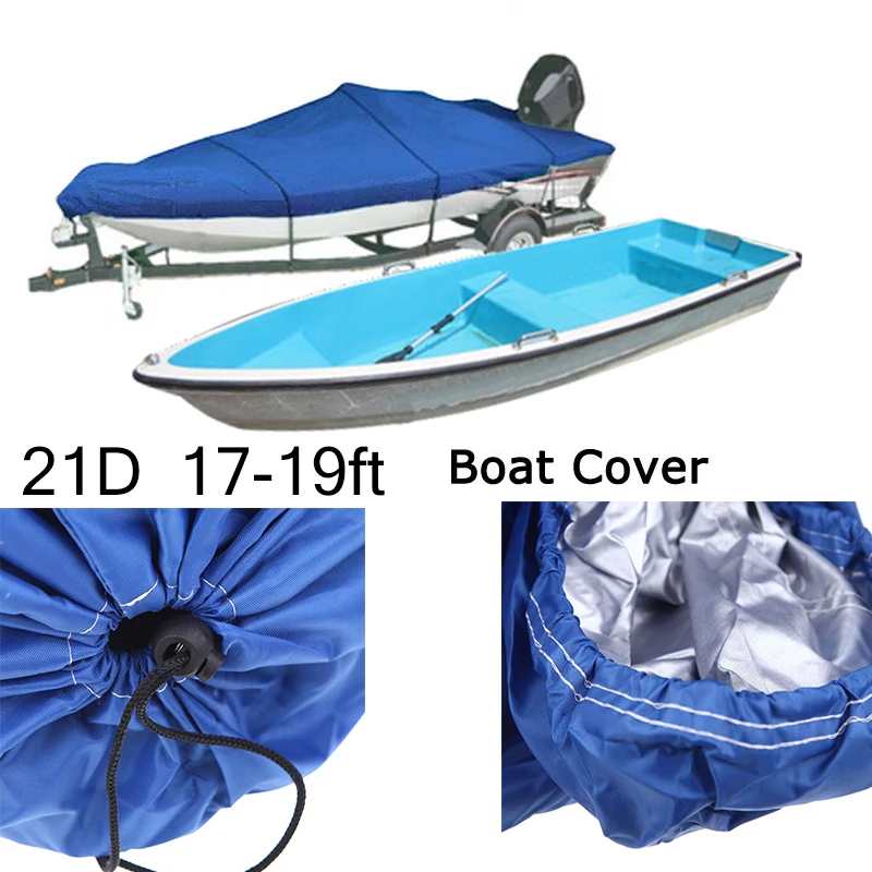 Оксфорд 210D 17-19ft 20-22ft морской класс Крышка для лодки водонепроницаемый УФ-защита