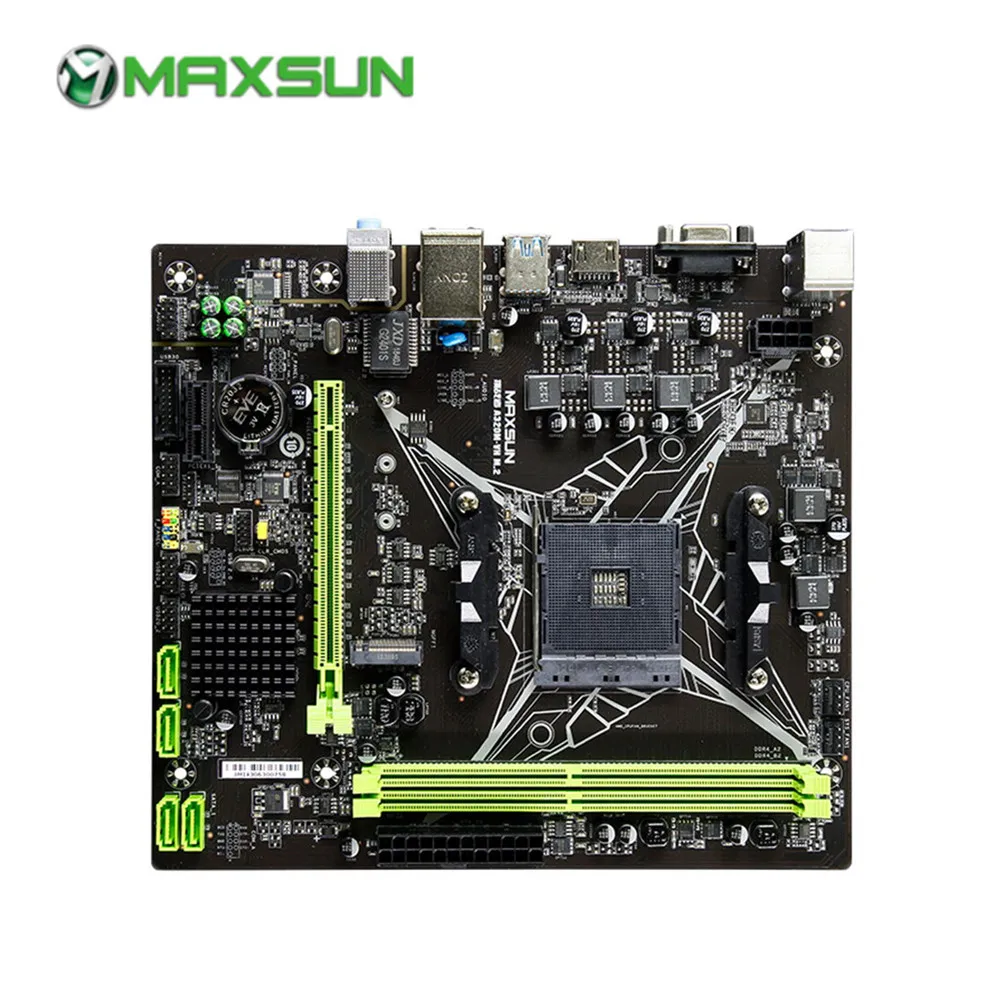 MAXSUN A320M ВХ M.2 материнской платы с чипсетом AMD M ATX двухканальный DDR4 SATAIII USB3.1