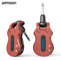ammoon wireless guitar system digital guitar transmitter receiver built in rechargeable battery 300 feet transmission range