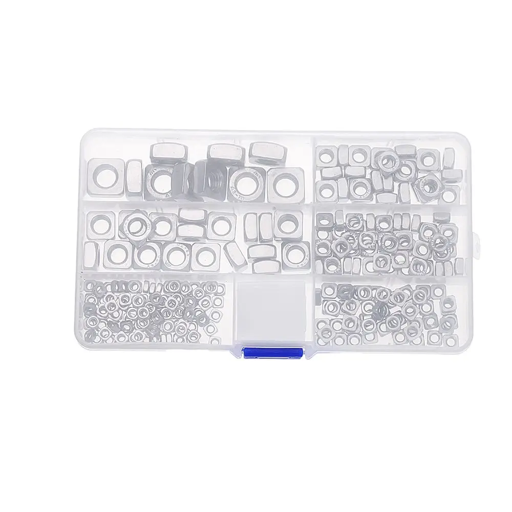 Suleve MXSN5 260 шт. M3/M4/M5/M6/M8/M10 квадратная гайка 304 нержавеющая сталь машина винтовые